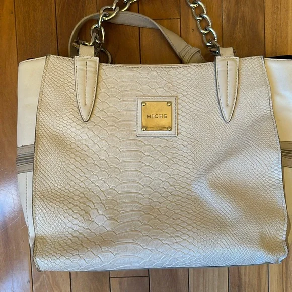 Miche Bags Miche Lords Demi Shell With Cream Handles No Base